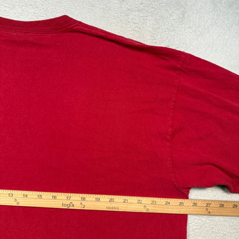 Vintage Y2K Delta Indiana Basketball Shirt Mens 2XL Red Long Sleeve IU Hoosiers - Picture 6 of 6